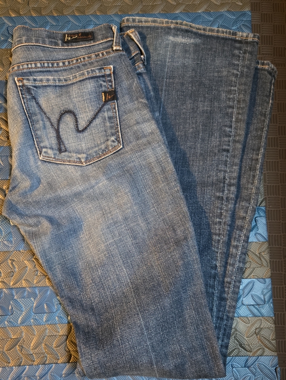 Citizens Of Humanity Medium Blue Bootcut Jeans - Women's